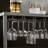 Jurgensen Miranda Steel and Glass Bar Cart-1299622226