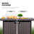 Rectangle Iron Propane Smokeless Outdoor Fireplace