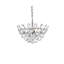 Luminaire suspendu bol unique à 3 lumières avec accents de cristal Abel-491017441-491017443