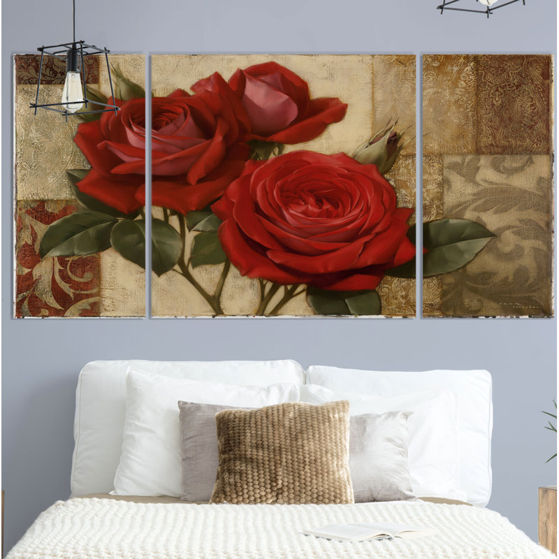 «A Premium Summer Gift I», ensemble de 3 reproductions sur toile, H 40 po x l 80 po x P 1,5 po