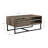 Oak & Black Finish Coffee Table