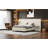 Upholstered Panel Headboard Bed With 2 Shelves-1462503095-1462150547