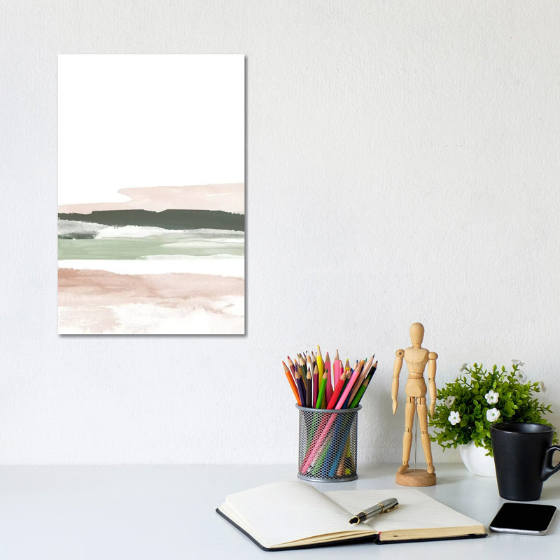 Pink Blush Landscape No. 2 by Brandon Wong - Wrapped Canvas Gallery-Wrapped Canvas Giclée, 20.32 cm H x 30.48 cm W