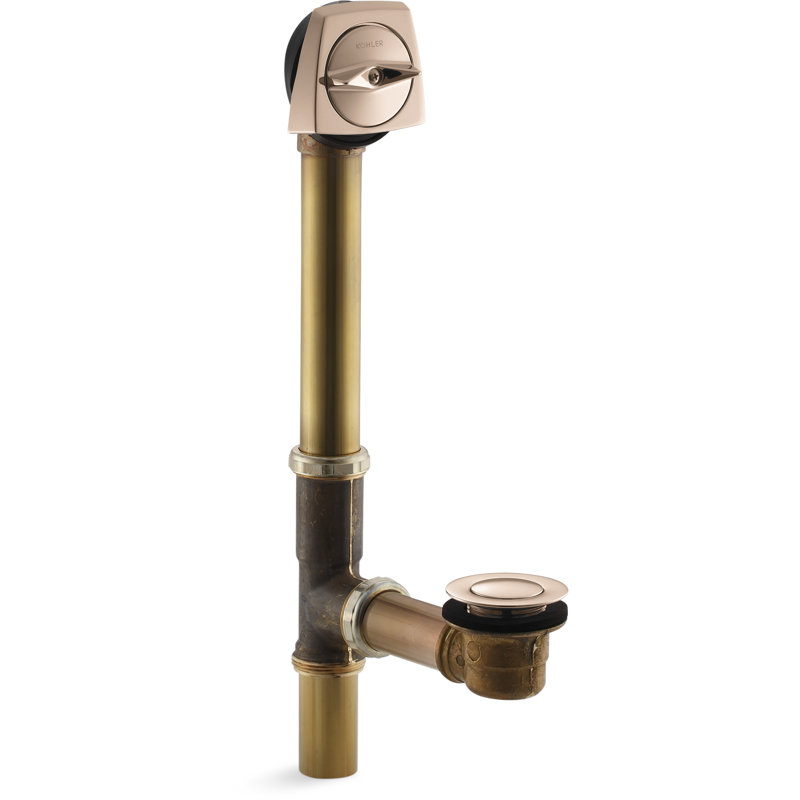 Drain de baignoire Clearflo, Or rose vibrant
