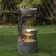 Hand Crafted Weather Resistant Floor Fountain with Light