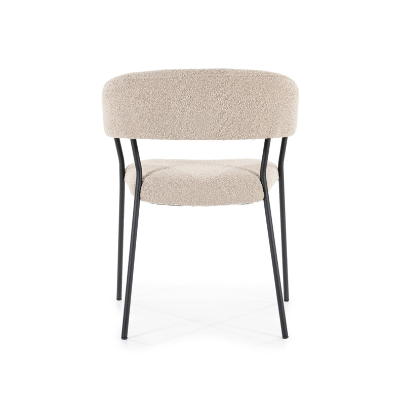 Dining Chair Upholstered Arm Chair, Taupe