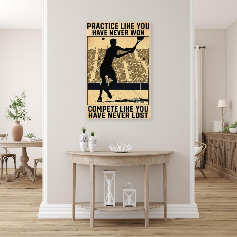 «Kaela pratique comme vous n'avez jamais gagné», impression sur toile, H 36 po x l 24 po x P 1,25 po