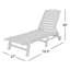 Chaise longue à roulettes Lakeside POLYWOOD-9706101