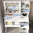 Vanity Desk with Mirror & Light, Large Drawer Three Level Storage Dresser, 3 Lighting Modes Adjustable Brightness, Bedroom Dressing Table(white)-1124259311