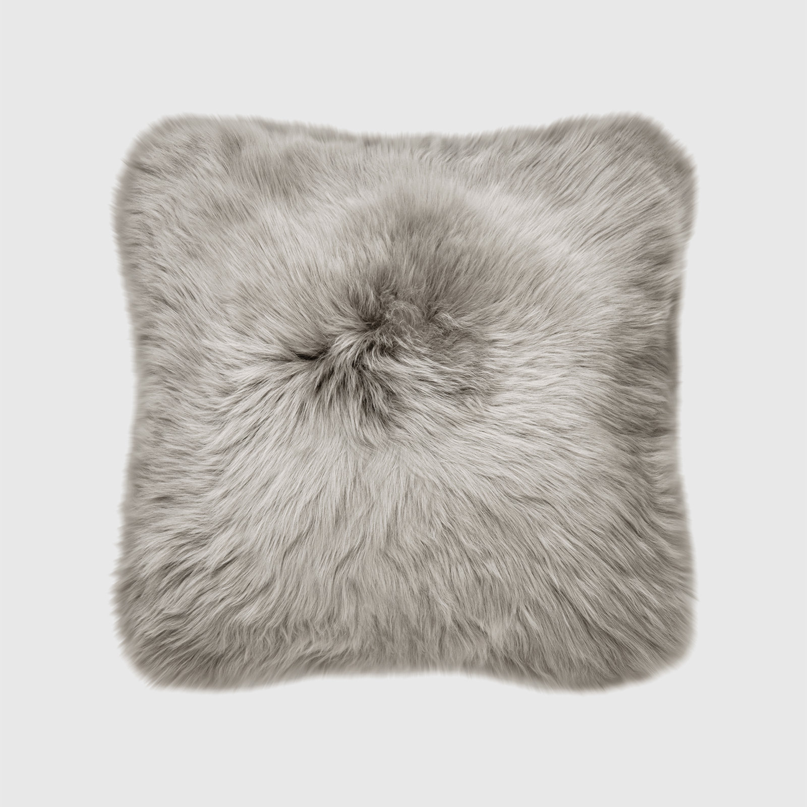 Fieldman Leather Throw Pillow, Chateau Gray, 18" x 18"