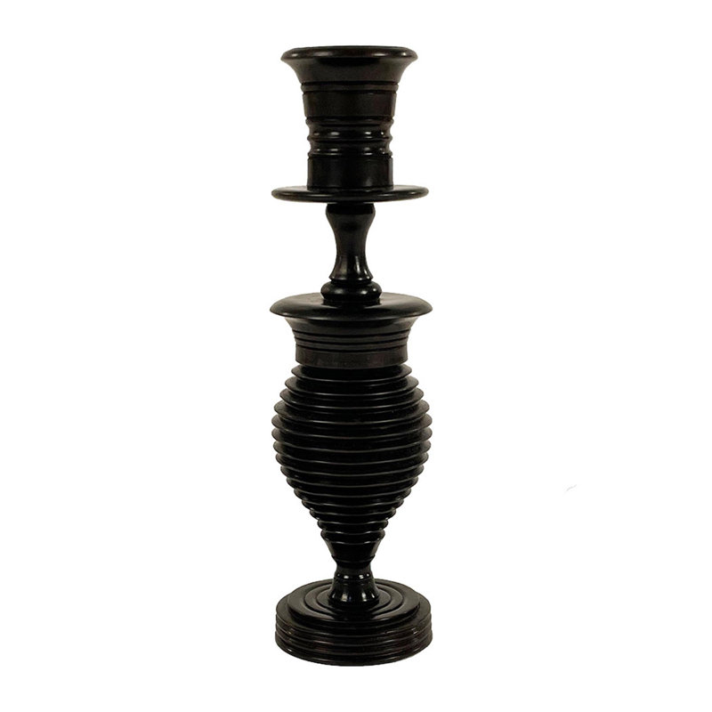 Ebony Wood Collection Candlestick