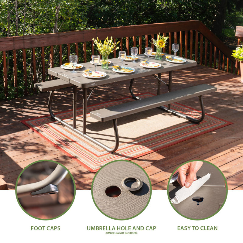 6-Foot Classic Folding Picnic Table