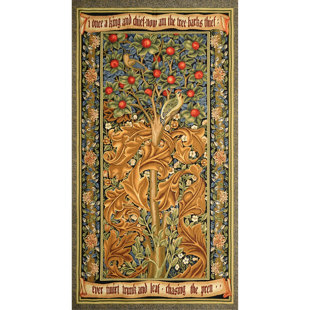 Tapisserie en polyester et arbre de vie en polyester