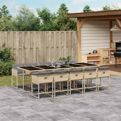 Patio Dining Set with Cushions included