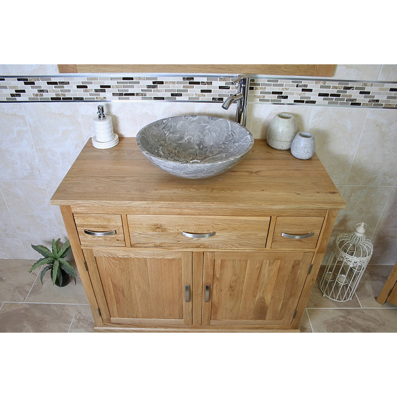 Sofia 1000mm Single Bathroom Vanity with Vessel St1 Basin, Grey