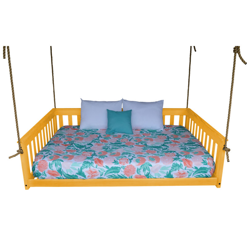 Carol Solid Wood Daybed, Honey, Full