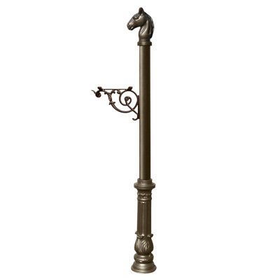 Lewiston Mailbox 62'' H Square Decorative Post