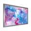 Nuage abstrait bleu et rouge - Peinture sur toile-67390413-67390417