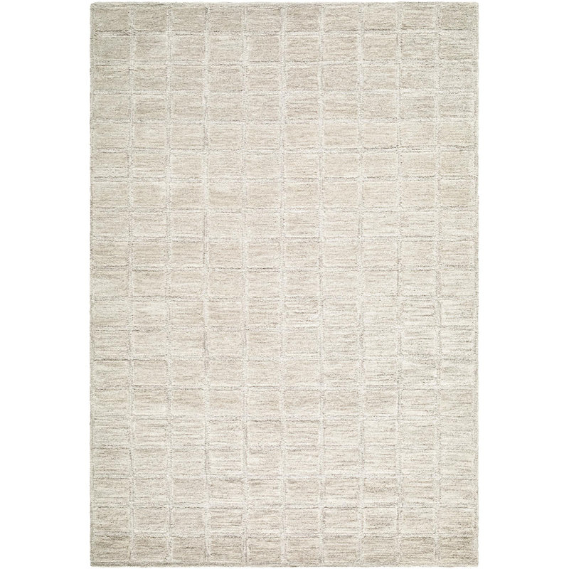 Tapis d'intérieur fait à la main Fegley, Rectangulaire 8 pi x 10 pi