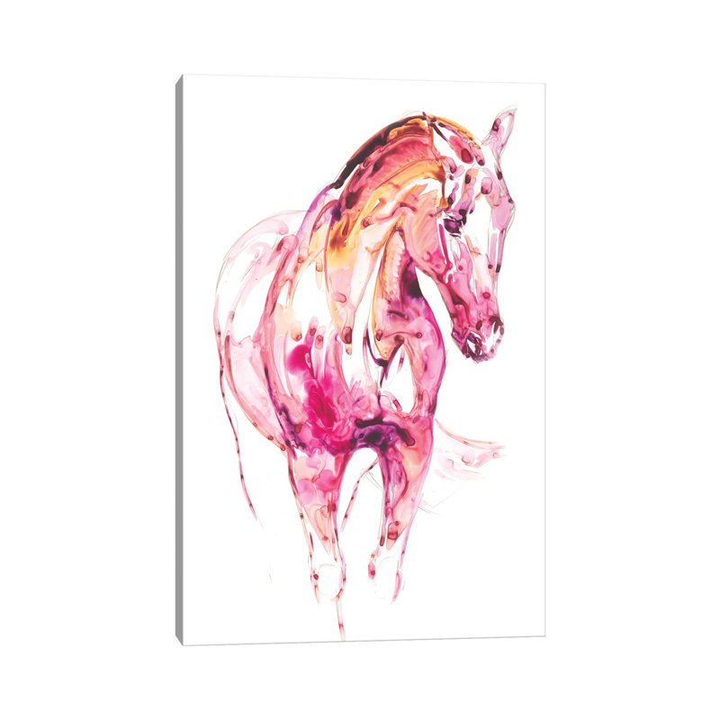 Garnet Horse III by Julie T. Chapman - Wrapped Canvas Painting, 101.6 cm H x 66.04 cm W x 3.175 cm D