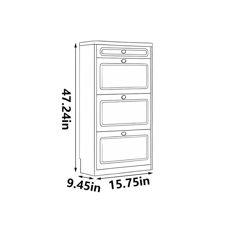 Castiglia, 47.24" H x 15.75" W x 9.45" D