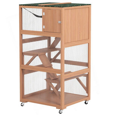 Wooden Outdoor Cat Enclosure House,Pet House