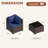 3 -Person Rattan Patio Safo With Cushions-244056558-244056556