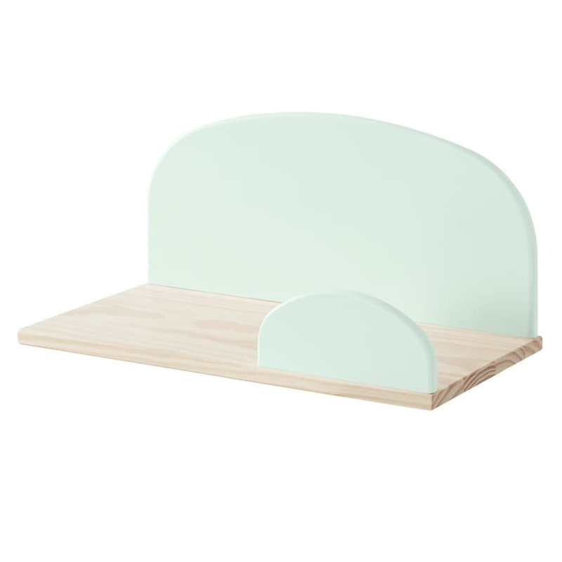Kids Floating Shelf Bookcase, 21cm H x 45cm W x 25cm D, Green