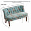 Chaise de canapé capitonnée de style européen avec pieds en bois massif