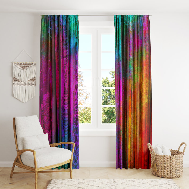 Semi Sheer Curtain Pair, 56" W x 78" L