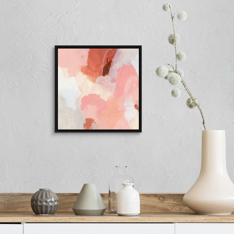 «Terracotta Cloud I» par June Erica Vess - reproduction de photo, H 14 po x l 14 po x P 1,75 po, Cadre noir