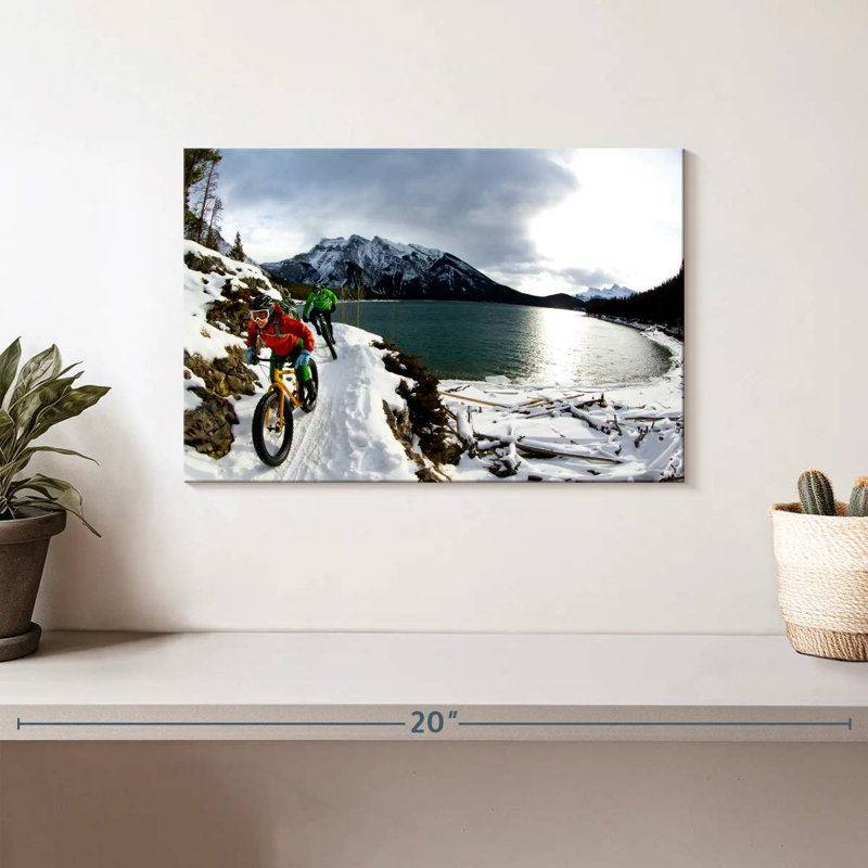 Banff Winter Bike Ride, 8" H x 12" W