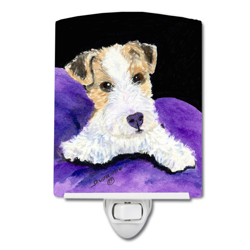 Fox Terrier Ceramic Night Light