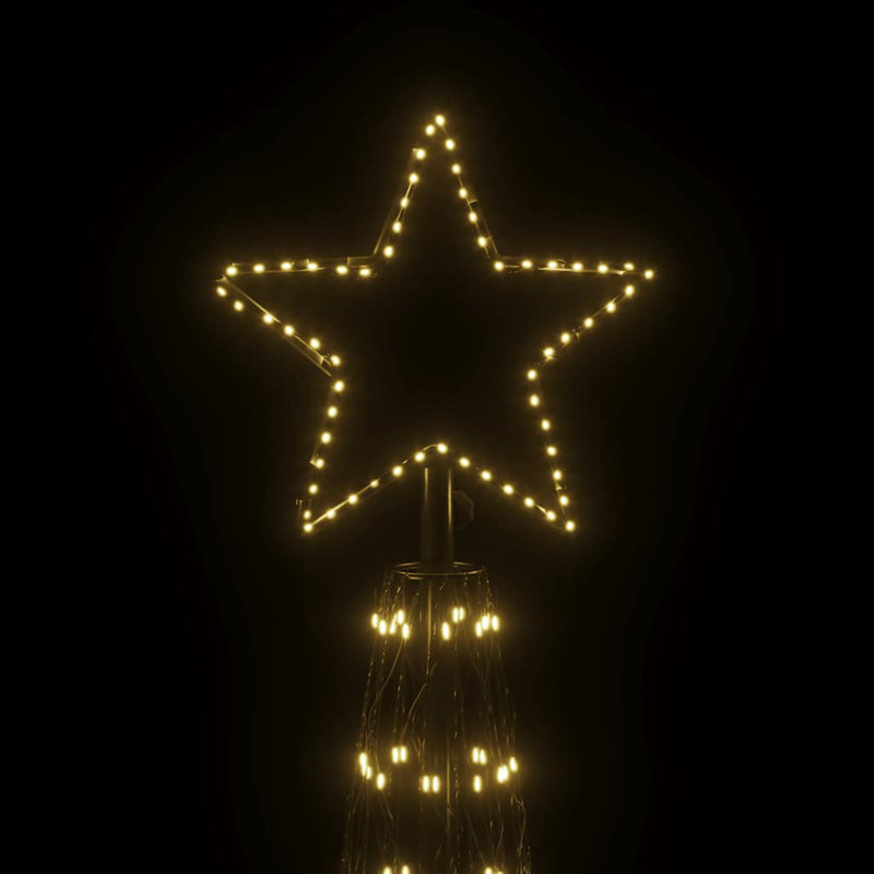 Artificial Christmas Cone Christmas Tree with LED, Blanc chaud, 315 po x 90,6 po