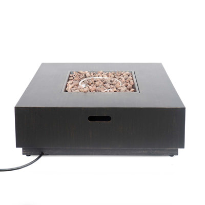 Square Iron Fire Pit-50 000 Btu
