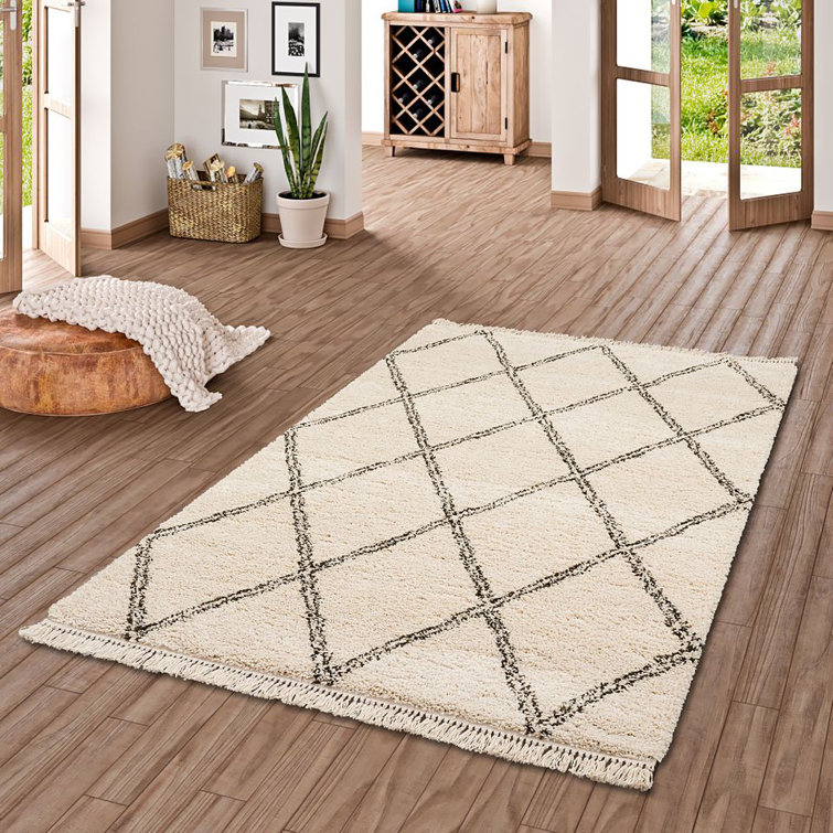 Kepler Geometric Shag Area Rug