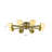 Transitional 8-Light Brass Flush Mount 