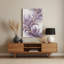 Abstrait floral 27, art mural en métal beige-447261659