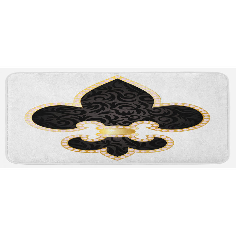 Tapis de cuisine fleur de lis