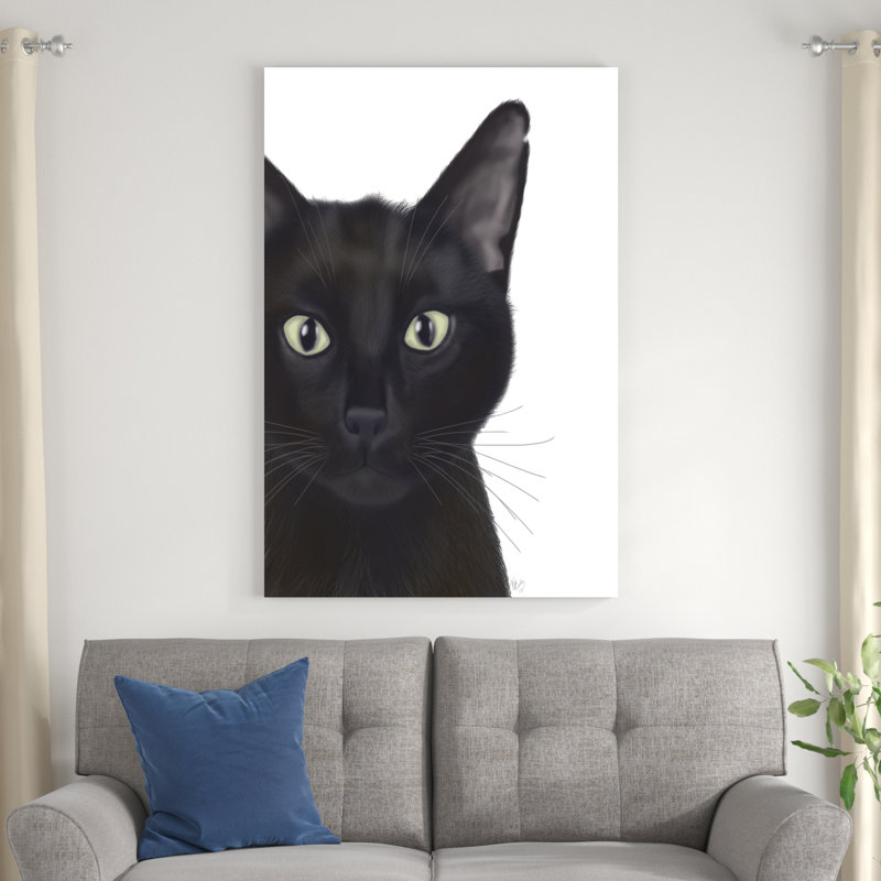 Chat, portrait de Gus, H 48 po x l 32 po x P 1 po