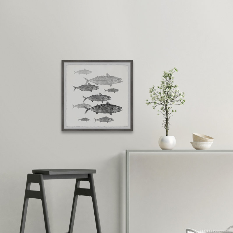 " Freshwater Fish " Painting Print, 32" H x 32" W x 1.5" D