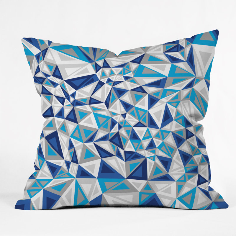 Coussin décoratif glacé gneural triillusion, 18 po x 18 po