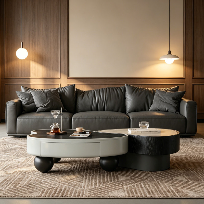Ensemble de tables basses Unique Simple Living Storage