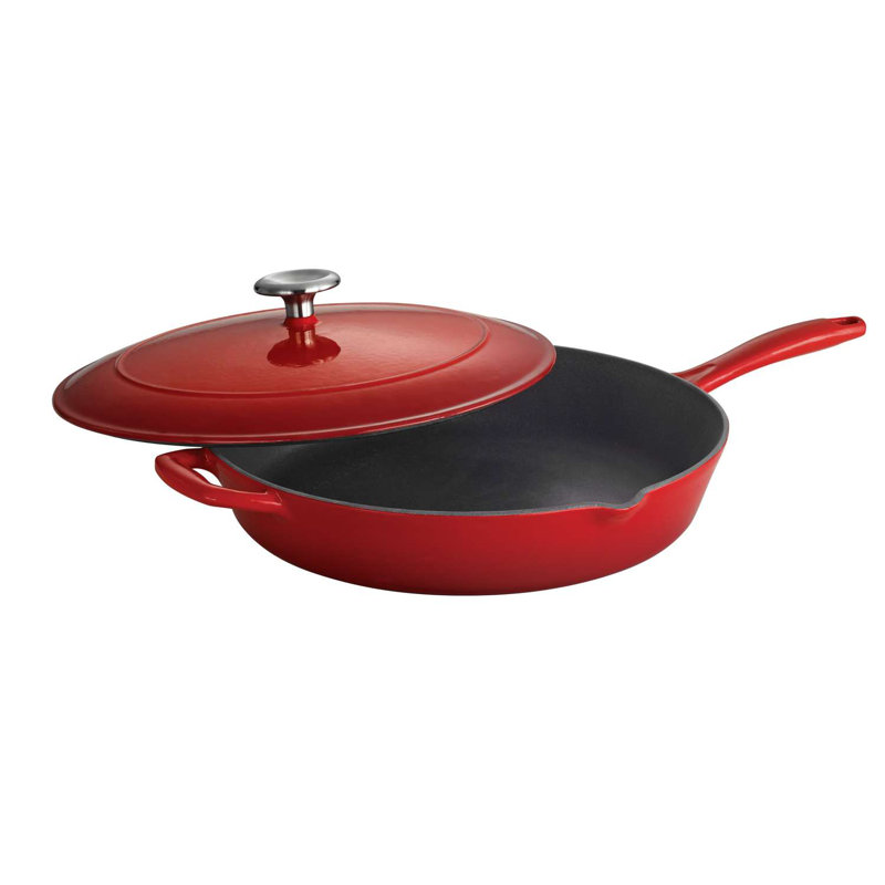 Bestow Non-Stick Skillet, Red