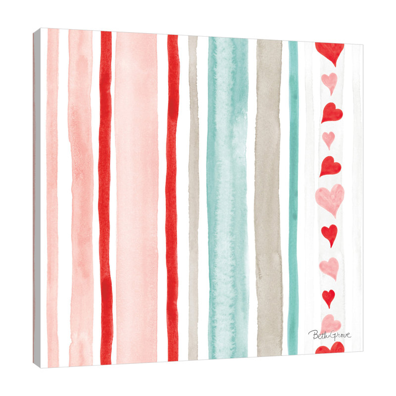 «Paws Of Love Pattern VI», toile tendue par Beth Grove, H 12 po x l 12 po x P 1,5 po