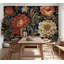 Papier peint floral - Grandes fleurs style Kilim-1698645530