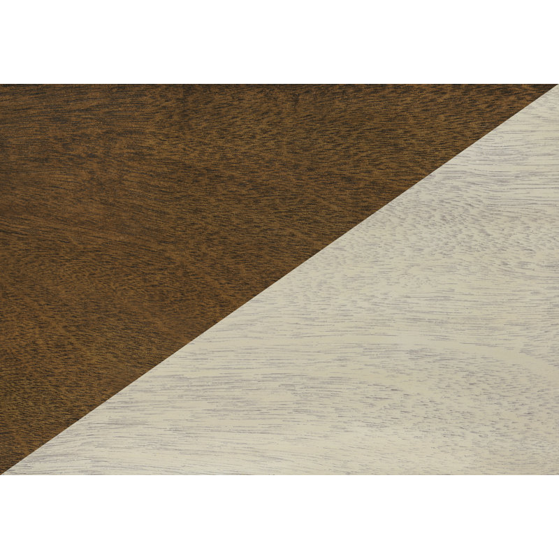 Solanus 3 - Drawer End Table, Brown/White