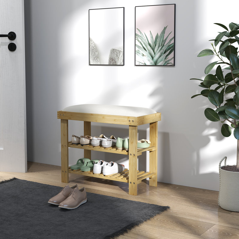 6 Pair Shoe Storage Bench