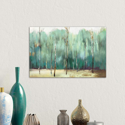 Teal Forest by Allison Pearce - Wrapped Canvas Painting