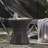 Hourglass Rattan Side Table-1802423390
